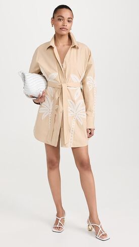 فستان قميص نسائي من Hemant and Nandita مع حزام ربط وحزام منزلق in Kuwait