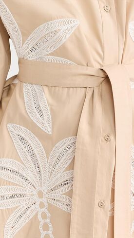 فستان قميص نسائي من Hemant and Nandita مع حزام ربط وحزام منزلق in Kuwait