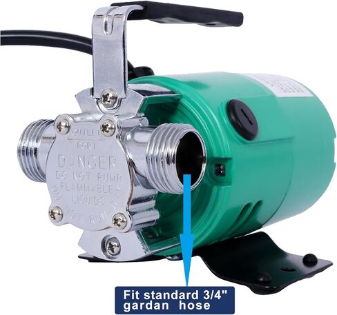 Water Transfer Pump, 115V 330 Gallon Per Hour - Portable Electric Utility Pump with 6' Water Hose Kit - To Remove Water From Garden, Hot Tub, Rain Barrel, Pool, Ponds, Aquariums, and More in Saudi Arabia