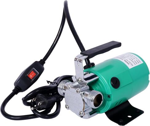 Water Transfer Pump, 115V 330 Gallon Per Hour - Portable Electric Utility Pump with 6' Water Hose Kit - To Remove Water From Garden, Hot Tub, Rain Barrel, Pool, Ponds, Aquariums, and More in Saudi Arabia