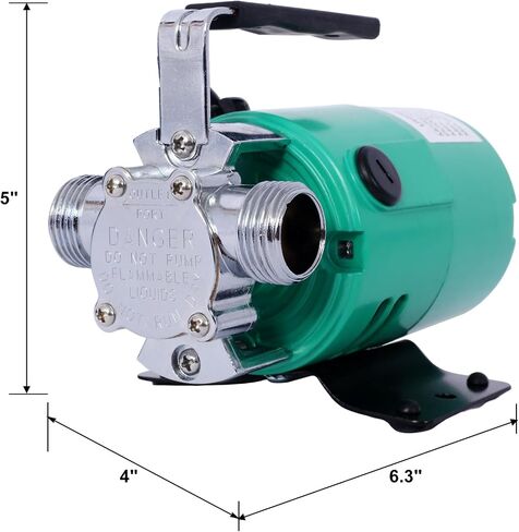 Water Transfer Pump, 115V 330 Gallon Per Hour - Portable Electric Utility Pump with 6' Water Hose Kit - To Remove Water From Garden, Hot Tub, Rain Barrel, Pool, Ponds, Aquariums, and More in Saudi Arabia