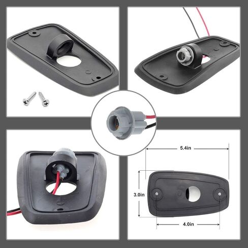 5 X Cab Marker Light, Compatible with 1988-2002 Chevy/GMC C1500 C2500 C3500 K1500 K2500 K3500 Pickup Trucks Amber Lens White LED Cab Roof Running Lights, Top Clearance Light Harness w/Wiring Pack in Kuwait