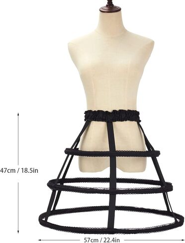 Cage Hoop Skirt Petticoat Dress Pannier Bustle Crinoline Underskirt in Saudi Arabia