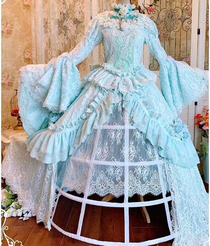 Cage Hoop Skirt Petticoat Dress Pannier Bustle Crinoline Underskirt in Saudi Arabia