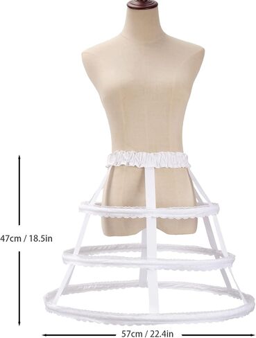 Cage Hoop Skirt Petticoat Dress Pannier Bustle Crinoline Underskirt in Saudi Arabia