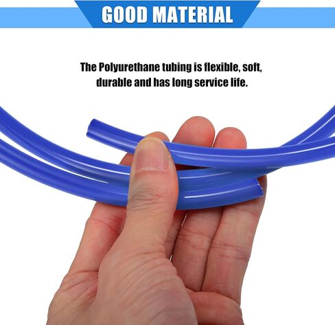 VekAuto 2 Pcs Fuel Vent Line Hose, 0.2"x79" 5mm x 2m Gas Line Petrol Hose Tube Universal for ATV Dirt Bike Go Kart Durable Polyurethane Blue in Kuwait