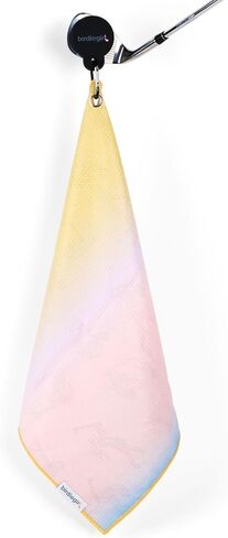 Birdie Girl The Most Versatile Golf Towel Magnetic Womens Golf Towel, Perfect for Pickleball, Womens Golf Accessories, Womens Golf Bag Accessories, Great for Tennis & Golf Gifts! (Golf Girl) in Saudi Arabia