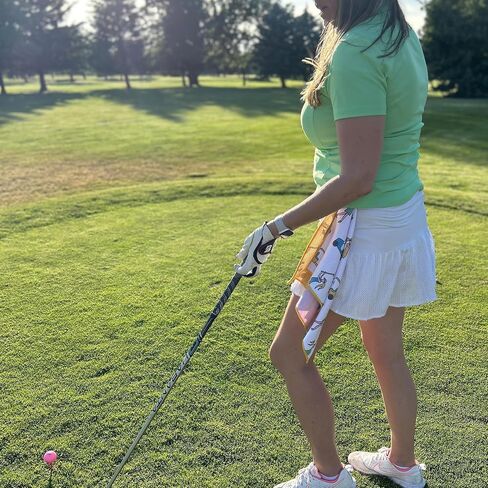 Birdie Girl The Most Versatile Golf Towel Magnetic Womens Golf Towel, Perfect for Pickleball, Womens Golf Accessories, Womens Golf Bag Accessories, Great for Tennis & Golf Gifts! (Golf Girl) in Saudi Arabia