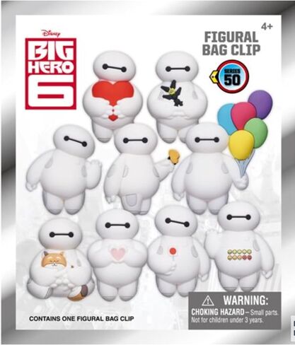 Disney Big Hero 6 Baymax Figural Bag Clip Series 50-3D Foam Figural Bag Clip in Blind Bag - Keychain ONE Random Bag PER Order in Saudi Arabia