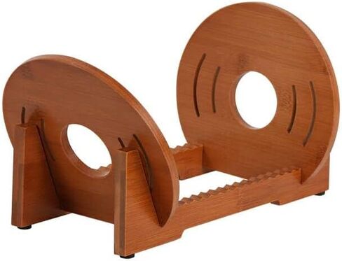 حامل تخزين تسجيلات الفينيل - رف عرض ألبوم الموسيقى العتيق على سطح الطاولة - رف منظم تخزين سجلات الفينيل - حامل LP قائم حديث - يحمل ما يصل إلى 50 ألبومًا أو قرصًا مضغوطًا - الخيزران - بني فاتح in Kuwait