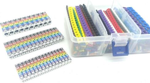 Ezitown 0-9 علامة الكابلات المشفرة KN20 KN40 KN60 نوع معرفات الكابلات نوع المادة POM مجموعة علامات الأسلاك المشهورة قطر 3.0 ~ 10 مم (2200 قطعة في صندوق بلاستيكي) in Kuwait