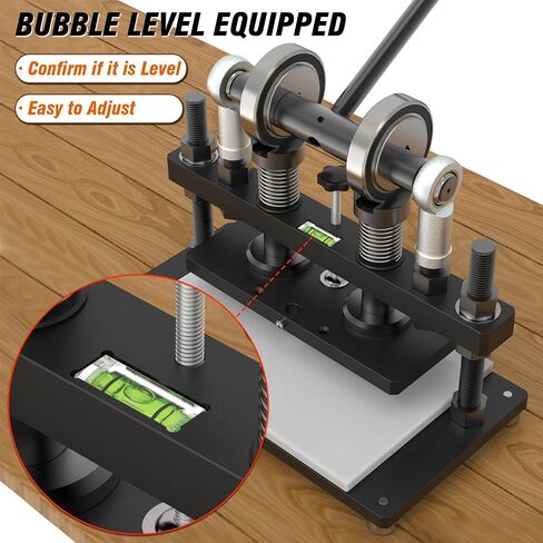 [Updated] Leather Cutting Machine, 260 x 150 mm Adjutable Manual Hand Press Leather Embossing Leathercraft Mold Die Cutter with 10.2 x 5.9 inches Upper Plate for Various of Materials in Saudi Arabia