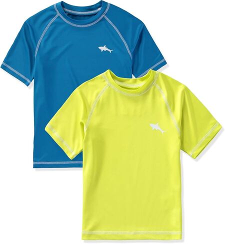 Big Chill Boys' Rash Guard Short Sleeve Rashguard Swim Shirt UPF 50+, 2-Pack in Saudi Arabia