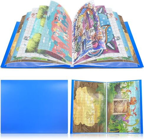 Nezyo Puzzle Storage Folder Keeper for 1000-pieces Jigsaw Puzzle Organizers and Storage Large Capacity Puzzle Storage Organizer with 30 Pockets, Dustproof and Protective Portable Puzzle Accessory in Saudi Arabia