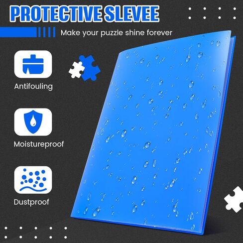 Nezyo Puzzle Storage Folder Keeper for 1000-pieces Jigsaw Puzzle Organizers and Storage Large Capacity Puzzle Storage Organizer with 30 Pockets, Dustproof and Protective Portable Puzzle Accessory in Saudi Arabia