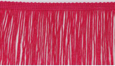 Heartwish268 Fringe Trim Lace Polyerter Fibre Tassel 12inch（″） Wide 10 Yards Long for Clothes Accessories and Latin Wedding Dress and DIY Lamp Shade Decoration Black Rose Pink in Saudi Arabia
