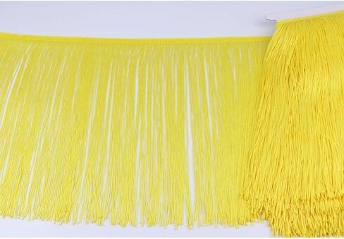 Heartwish268 Fringe Trim Lace Polyerter Fibre Tassel 12inch（″） Wide 10 Yards Long for Clothes Accessories and Latin Wedding Dress and DIY Lamp Shade Decoration Black Rose Pink in Saudi Arabia