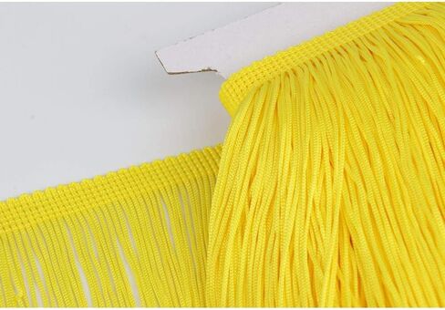 Heartwish268 Fringe Trim Lace Polyerter Fibre Tassel 12inch（″） Wide 10 Yards Long for Clothes Accessories and Latin Wedding Dress and DIY Lamp Shade Decoration Black Rose Pink in Saudi Arabia