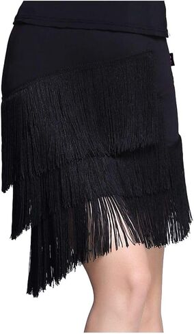 Heartwish268 شرابة من ألياف البوليستر من الدانتيل مقاس 12 بوصة (″) واسعة بطول 10 ياردات لإكسسوارات الملابس وفستان الزفاف اللاتيني وديكور غطاء المصباح DIY باللون الأسود والوردي الوردي in Kuwait