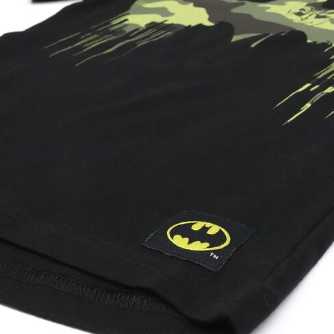 تي شيرت بشعار DC Comics Batman Camo، للأطفال، 3-13 سنة، أسود، بضاعة رسمية in Kuwait