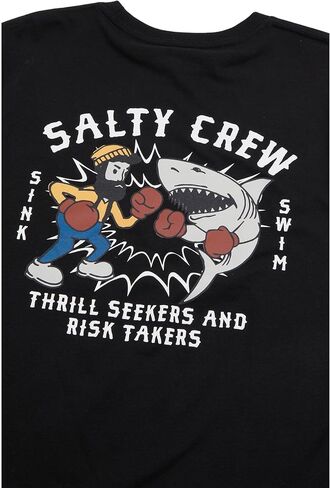 Salty Crew Boy's Fish Fight Short Sleeve Tee (Little Kids/Big Kids) in Saudi Arabia