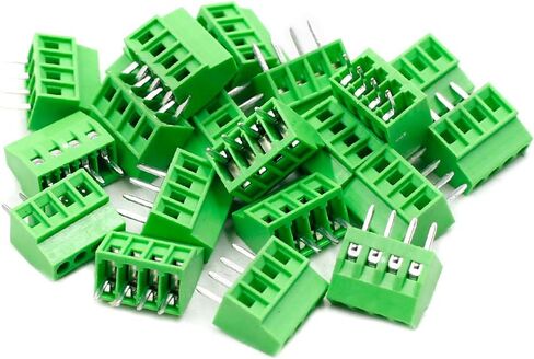 TOUHIA 2.54mm Pitch 4-Pin PCB Mount Terminal Block Connector for Arduino، تصنيف 150V 6A - حزمة من 20 in Kuwait