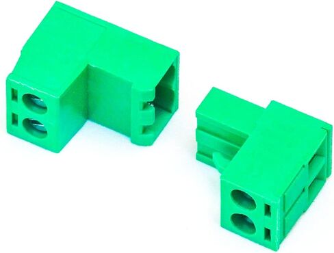 Tcenofoxy 15 Set 5.08mm 2 Pin Male & Female Phoenix Type Connector No Soldering Green PCB Screw Terminal Block 2 Pole in Saudi Arabia