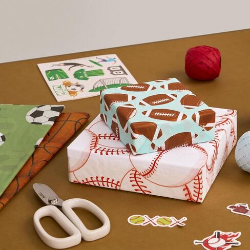 60 Sheet Football Pattern Tissue Paper 20 x 20in White Brown Football Art Gift Wrapping Paper DIY Craft Art Paper for Baby Shower Birthday Party Gift Packing in Saudi Arabia