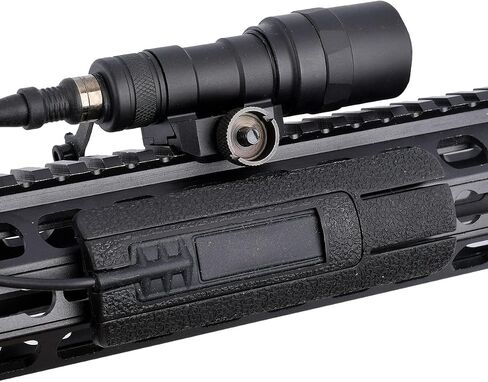 KECPVLI Tactical LED Mini Scout Weaponlights Single Mode Hunting Light with Pressure Switch and Rifle Mount Black in Saudi Arabia