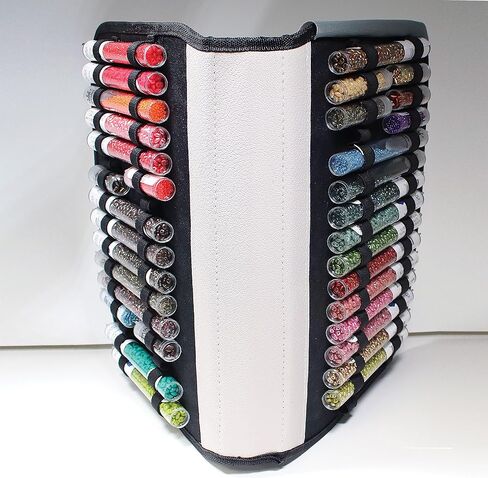 حقيبة لوحة العمل Beadsmith Voyager، تخزين ومنظم لصنع المجوهرات، حقيبة سفر مع حزام كتف. (الخرز والأنابيب والكماشة وما إلى ذلك غير متضمنة) in Saudi Arabia