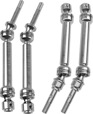 2Pairs ShareGoo Front & Rear Steel Drive Shaft Transmission Axle Compatible with Traxxas Slash 4X4 Nitro Rustler VXL Stampede 4X4 1/10 RC Car Truck (Blue) in Saudi Arabia