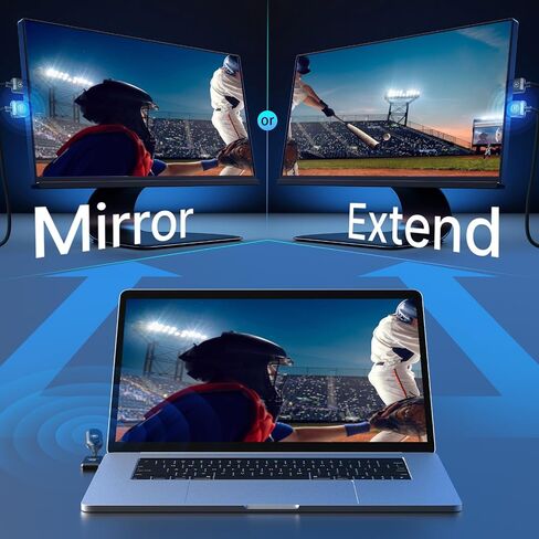 موسع لاسلكي MINIX C1 USB-C HDMI، 1080P 60 هرتز، خفيف الوزن، محمول، التوصيل والتشغيل لأجهزة الكمبيوتر المحمولة، الكمبيوتر الشخصي، الهواتف الذكية، وحدات التحكم بالألعاب، البث، انعكاس الشاشة، IP15، Android، 164 قدمًا، بدون سائق in Kuwait