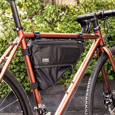 GORIX Bike Triangle Bag Frame Bag Top Tube Bag Expandable 3.5L Waterproof Cycling Road Mountain Bicycle (GX-FB PELICAN) in Kuwait