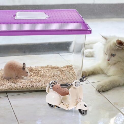 Mipcase Hamster Motorcycle Small Plastic Ducks Music Decor Car Motorcycle Guinea Pig Electric Hamster Motorcycle Plastic Chinchilla Motorcycle Compact Hamster Bike in Saudi Arabia