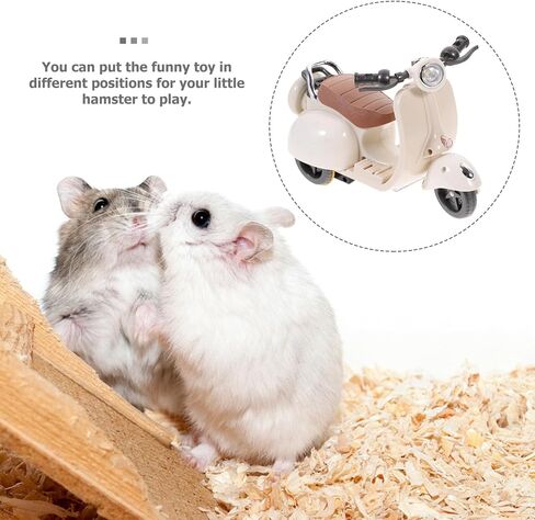 Mipcase Hamster Motorcycle Small Plastic Ducks Music Decor Car Motorcycle Guinea Pig Electric Hamster Motorcycle Plastic Chinchilla Motorcycle Compact Hamster Bike in Saudi Arabia