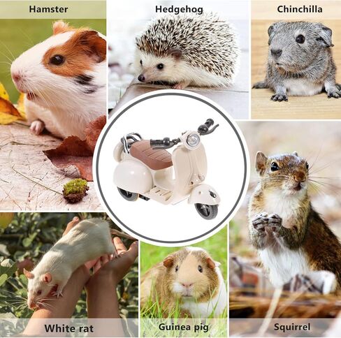 Mipcase Hamster Motorcycle Small Plastic Ducks Music Decor Car Motorcycle Guinea Pig Electric Hamster Motorcycle Plastic Chinchilla Motorcycle Compact Hamster Bike in Saudi Arabia