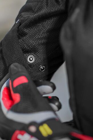 SHIMA JET - لوحات شبكية مسامية، مقاومة للماء، غشاء قابل للإزالة، واقي خلفي من المستوى 2 متضمن، تعديل متقدم (أسود، L) in Kuwait