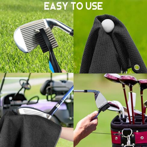 GEYGIE Always Wash Your Embroidered Golf Towels with Clip and Golf Brush with Retractable Extension Cord, Funny Golf Towel Gifts and Golf Accessories Set for Men Women Golfers Golf Lovers Golf Fan in Saudi Arabia