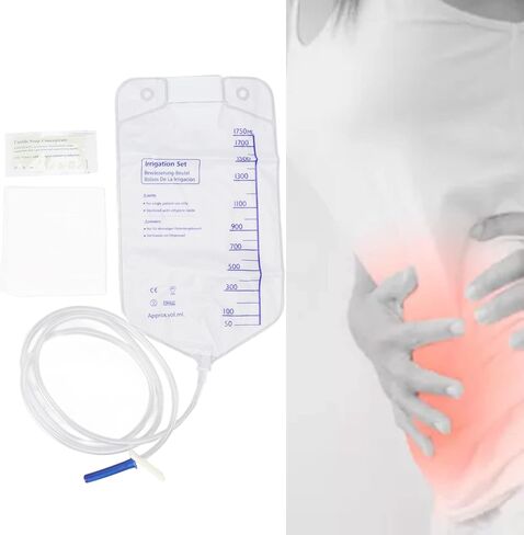 Atyhao Enema Bag Set,1750ml Enema Bag Colonic Irrigation Cleansing Kit for Home Coffee Milk Colon Cleansing in Saudi Arabia