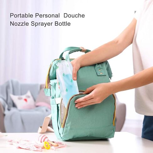 زجاجة بيري للعناية بعد الولادة، بيديت سفر محمولة بسعة 500 مل للأطفال أو النساء أو المرضى طريح الفراش مع فوهتين لتلبية الاحتياجات المختلفة (أزرق) in Kuwait