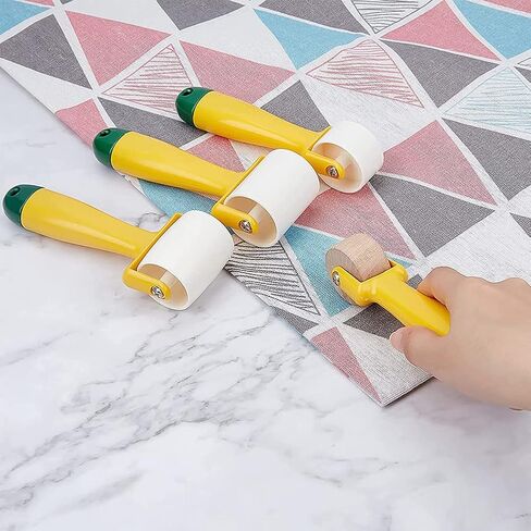 4 قطع من أسطوانة خياطة اللحف، أسطوانة درز صغيرة لخياطة الدرزات، أسطوانة ورق جدران لخياطة اللحف، الخياطة، الطباعة، الحبر، ورق الحائط، ديكور المنزل in Kuwait