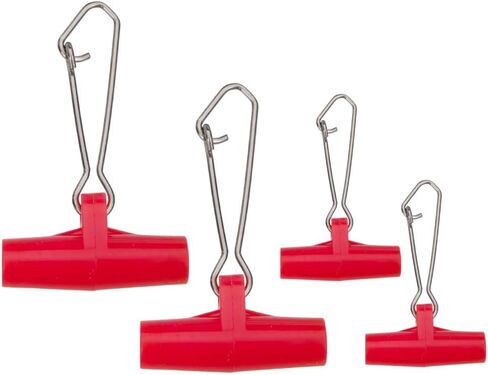 Laxygo 30pcs Fishing Sinker Slides with Hooked Snap Fishing Line Connectors with Duo-Lock Snaps in Saudi Arabia