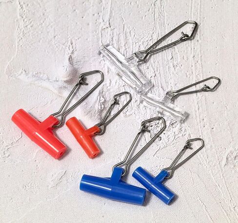 Laxygo 30pcs Fishing Sinker Slides with Hooked Snap Fishing Line Connectors with Duo-Lock Snaps in Saudi Arabia