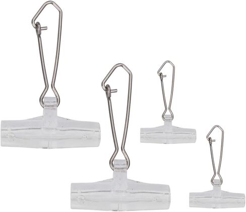 Laxygo 30pcs Fishing Sinker Slides with Hooked Snap Fishing Line Connectors with Duo-Lock Snaps in Saudi Arabia