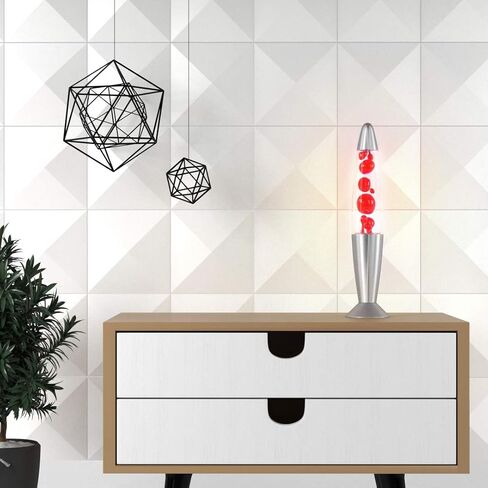 Irvy Motion Lamp 13.5'', Beautiful Liquid Entertaining Tabletop Lamp for Adults and Kids, White Clear Liquid with Silver Base Decorative Lights, Gift for Christmas and Birthday (Red) in Saudi Arabia