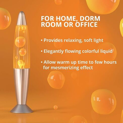Irvy Motion Lamp 13.5'', Beautiful Liquid Entertaining Tabletop Lamp for Adults and Kids, White Clear Liquid with Silver Base Decorative Lights, Gift for Christmas and Birthday (Red) in Saudi Arabia