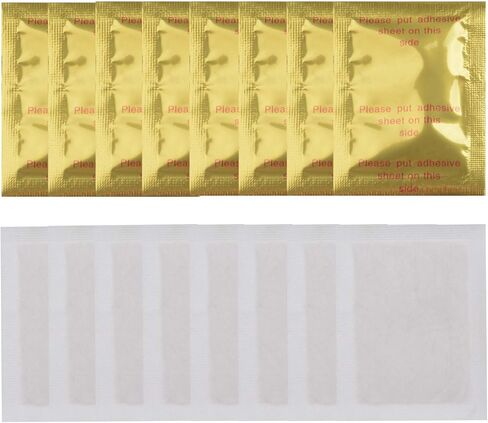 100PCS Foot Pads Professional Anti-Stress Relief Foot Pads Natural Deep Cleanse Ginger Feet Pads for Relieve Stress Improve Sleep (Golden) in Saudi Arabia