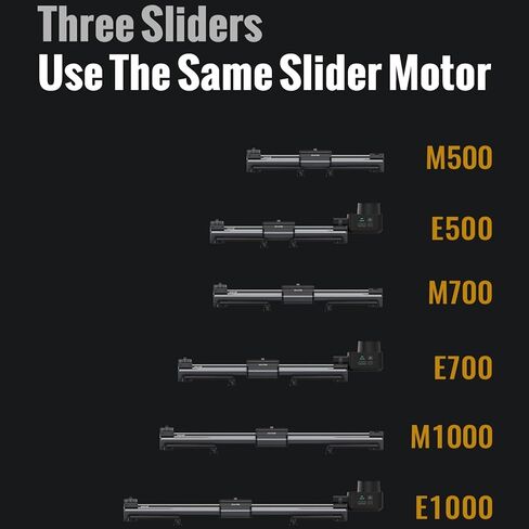 Zeapon Micro 3 E1000 Extend Distance Motorized Camera Slider,42'' Travel Distance,DSLR Slider, Motor Quick Switch, 10-26Lbs Payload and Sliding Speed Adjustable in Manual, Carrying Case Included in Kuwait