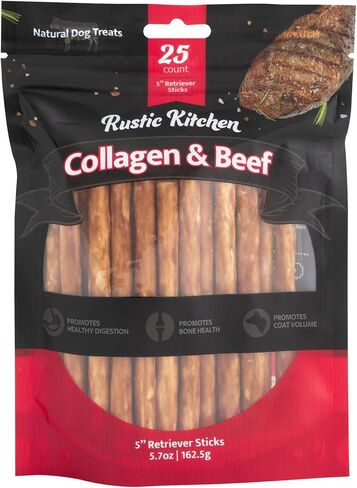 Wild Eats Rustic Kitchen Collagen Chews Retriever Sticks (Beef Flavored) 0.6cm - 25ct in Saudi Arabia