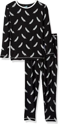 KicKee Pants Girls' Print Long Sleeve Pajama Set Prd-kplp108-mnffey in Saudi Arabia